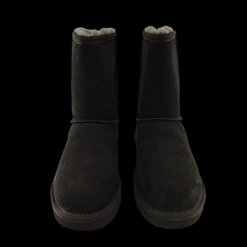Quince Australian Shearling Mid-Calf Boot Black Shoes 8